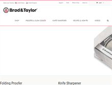 Tablet Screenshot of brodandtaylor.com